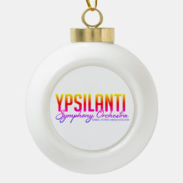 YSO Bulb Color Logo Keramik Kugel-Ornament