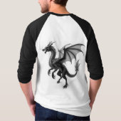 ythical Guardian: Dragon Silhouette T-Shirt (Rückseite)