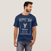 Yttrium-Element (weiß) T-Shirt (Vorne ganz)