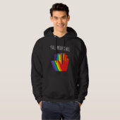 Yu2019all bedeutet, dass alle Rainbow-Hörer-Flag-L Hoodie (Vorne ganz)