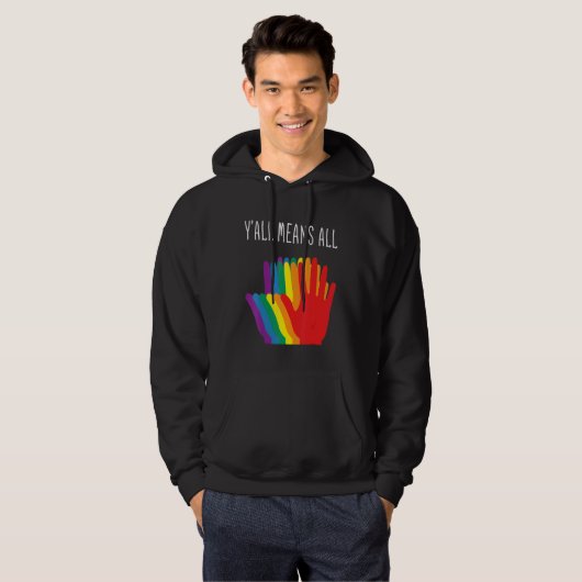 Yu2019all bedeutet, dass alle Rainbow-Hörer-Flag-L Hoodie (Vorne ganz)