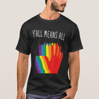Yu2019all bedeutet, dass alle Rainbow-Hörer-Flag-L T-Shirt