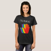 Yu2019all bedeutet, dass alle Rainbow-Hörer-Flag-L T-Shirt (Vorne ganz)