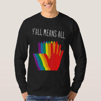 Yu2019all bedeutet, dass alle Rainbow-Hörer-Flag-L T-Shirt