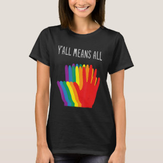 Yu2019all bedeutet, dass alle Rainbow-Hörer-Flag-L T-Shirt