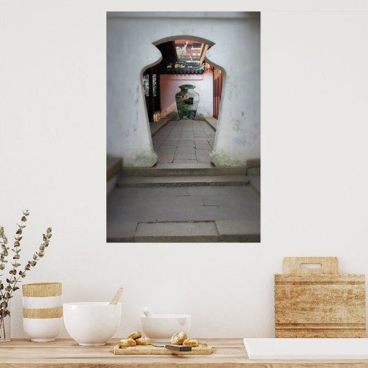 Yu Gardens - Shanghai, China - Poster mit zwei Tür (Küche)