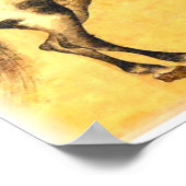 "Yuan-Dynastie, 1347-Horse and Groom" Poster (Ecke)