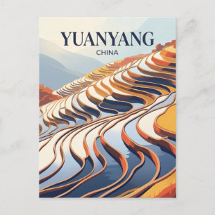 Yuanyang-Reisterrassen China Postkarte