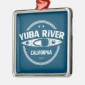 Yuba River California Kayaking Ornament Aus Metall (Links)