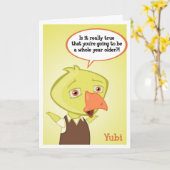 Yubi Geburtstags-Karte Karte (Gelbe Blume)