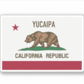 Yucaipa CA Aufkleber (Vorderseite)