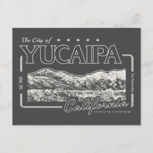 YUCAIPA - SAN BERNARDINO KALIFORNIEN POSTKARTE