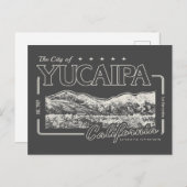 YUCAIPA - SAN BERNARDINO KALIFORNIEN POSTKARTE (Vorne/Hinten)