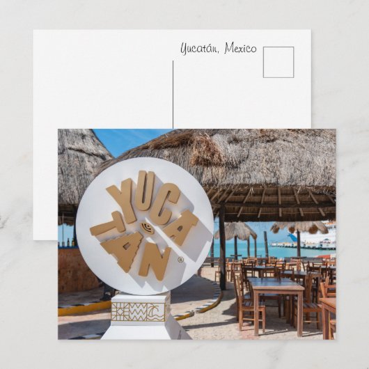 Yucatán Mexico Postkarte (Vorne/Hinten)