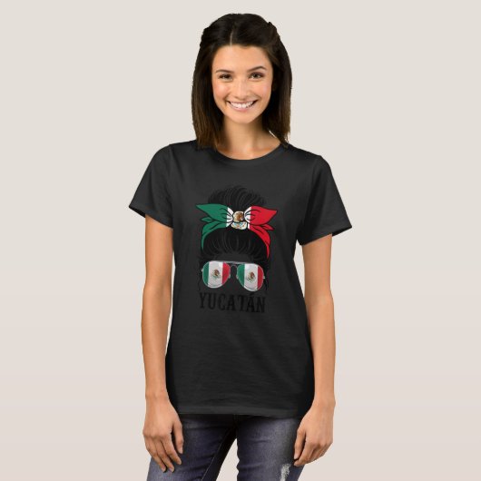 Yucatan Mexico Pride Mexican Flag State T-Shirt (Vorne ganz)