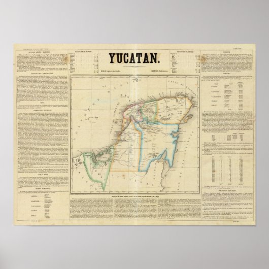 Yucatan, Mexiko Poster (Vorne)