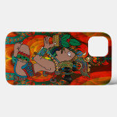 Yucatan Psychedelic Mexico Visiones Case-Mate iPhone Hülle (Rückseite (Horizontal))