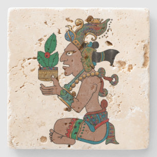 Yucatan Psychedelic Mexico Visiones Steinuntersetzer