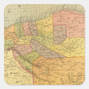 Yucatan Quadratischer Aufkleber