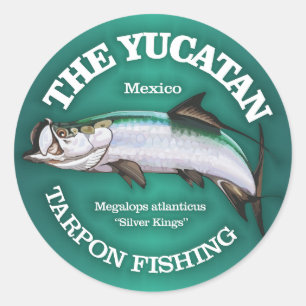 Yucatan (Tarpon) Runder Aufkleber