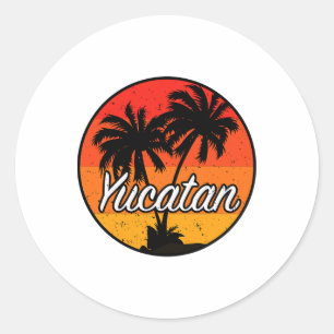 Yucatan Vacation Travel Souvenir Geschenk Runder Aufkleber