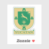 Yucatán-Wappen - Mexiko Aufkleber (Blatt)