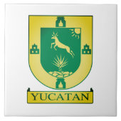 Yucatán-Wappen - Mexiko Fliese (Vorderseite)
