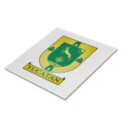 Yucatán-Wappen - Mexiko Fliese (Seite)