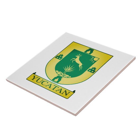 Yucatán-Wappen - Mexiko Fliese (Seite)