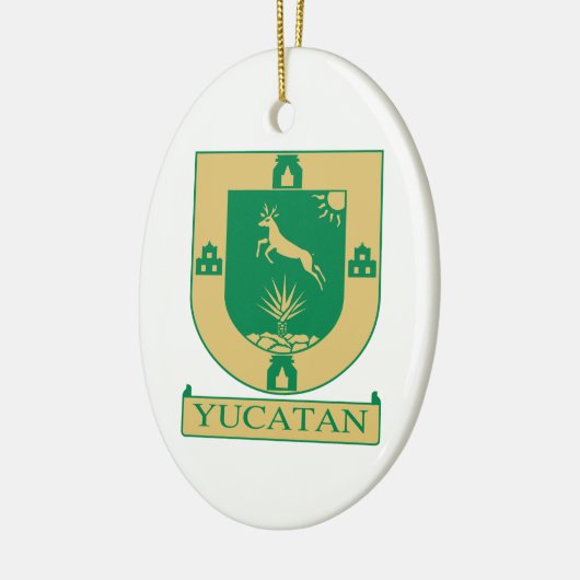 Yucatán-Wappen - Mexiko Keramik Ornament (Links)