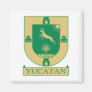 Yucatán-Wappen - Mexiko-Magnet Magnet