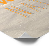 Yucca auf weißem Sand Poster (Ecke)