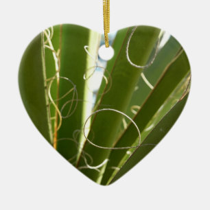 Yucca-Blätter Grüne Naturfotografie Keramik Ornament