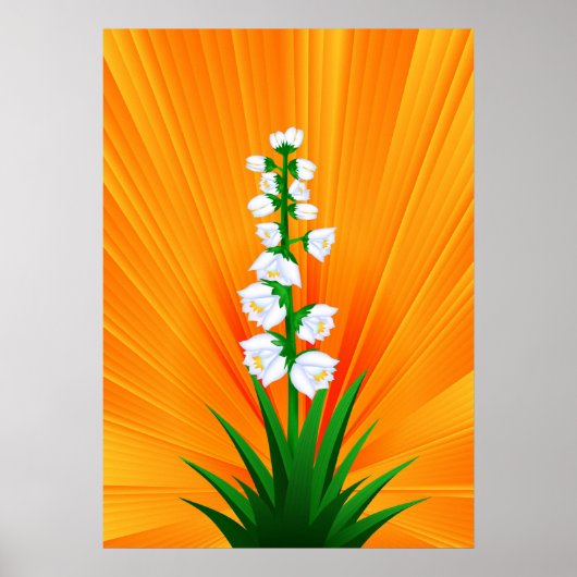 Yucca-Blume Poster (Vorne)