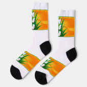Yucca-Blume Socken (Linkes Detail)