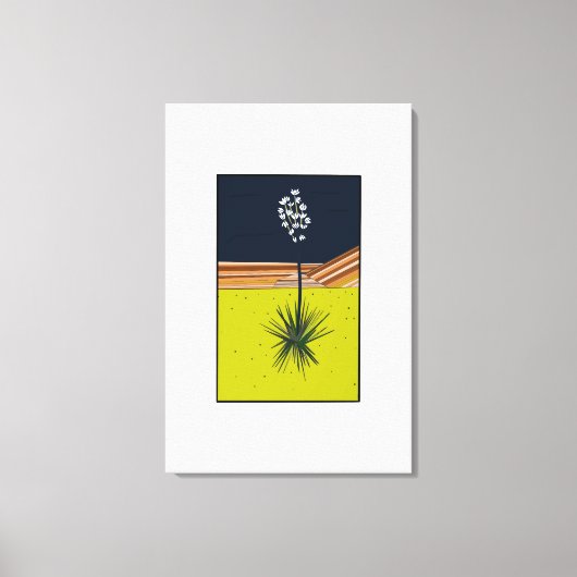 YUCCA LEINWANDDRUCK (Vorderseite)