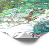 "Yucca Patio", acrylic, impressionism, art Poster (Ecke)