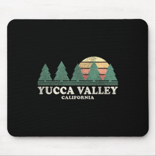 Yucca Valley Ca Vintage Throwback T-Shirt Retro 70 Mousepad