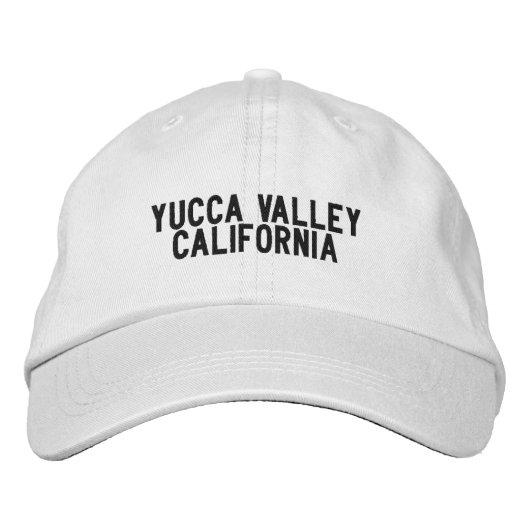 Yucca Valley California Hat Bestickte Baseballkappe (Vorderseite)