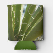 Yucca Verlasse grüne Naturfotografie Dosenkühler (Rückseite)