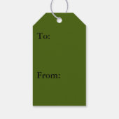 Yucca Verlasse grüne Naturfotografie Geschenkanhänger (Rückseite)