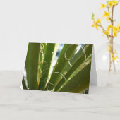 Yucca Verlasse grüne Naturfotografie Karte (Gelbe Blume)