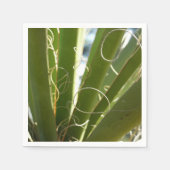 Yucca Verlasse grüne Naturfotografie Serviette (Vorderseite)
