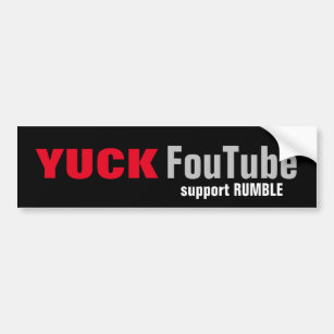 Yuck FouTube - Support-Gerüchte Autoaufkleber