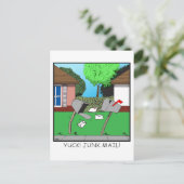 YUCK! JUNK FOOD! POSTKARTE (Stehend Vorderseite)