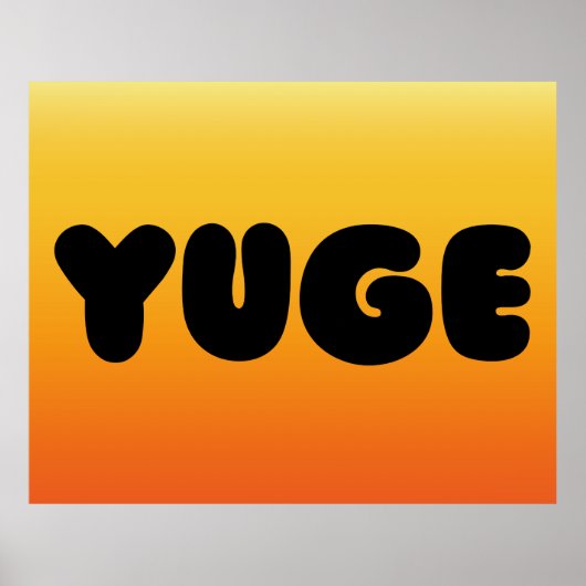YUGE DESIGN POSTER (Vorne)