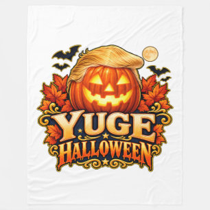 YUGE Halloween-Frisur Kürbis Herbst Fleecedecke