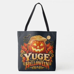 YUGE Halloween-Frisur Kürbis Holzkohle Tasche