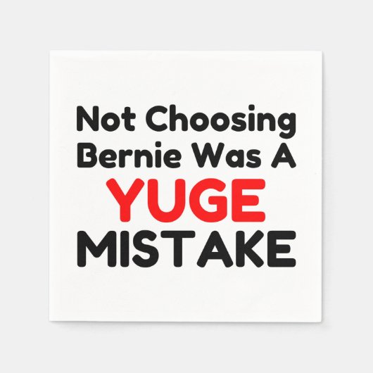 Yuge Mistake Serviette (Vorderseite)