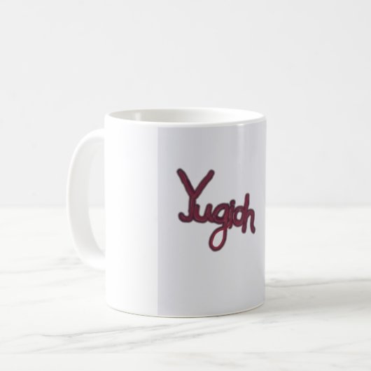 Yugioh: Minimalistisches Design Kaffeetasse (Vorderseite Links)